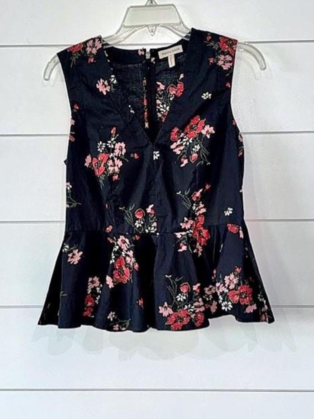 Rebecca Taylor Marguerite Floral Peplum Top
